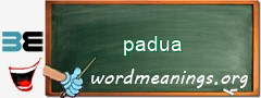 WordMeaning blackboard for padua